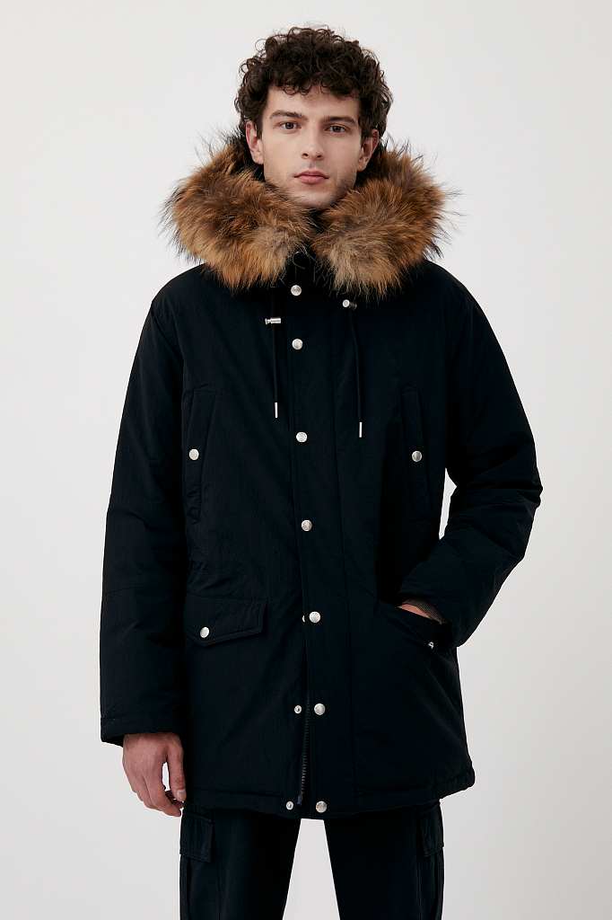 Куртка мужская Finn Flare FAB21066 черная 3XL