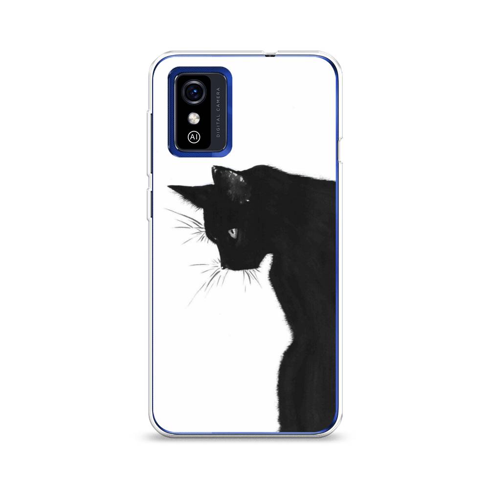 

Чехол Awog на ZTE Blade L9 / ЗТЕ Блэйд L9 "Black cat", Черный;белый, 135250-1