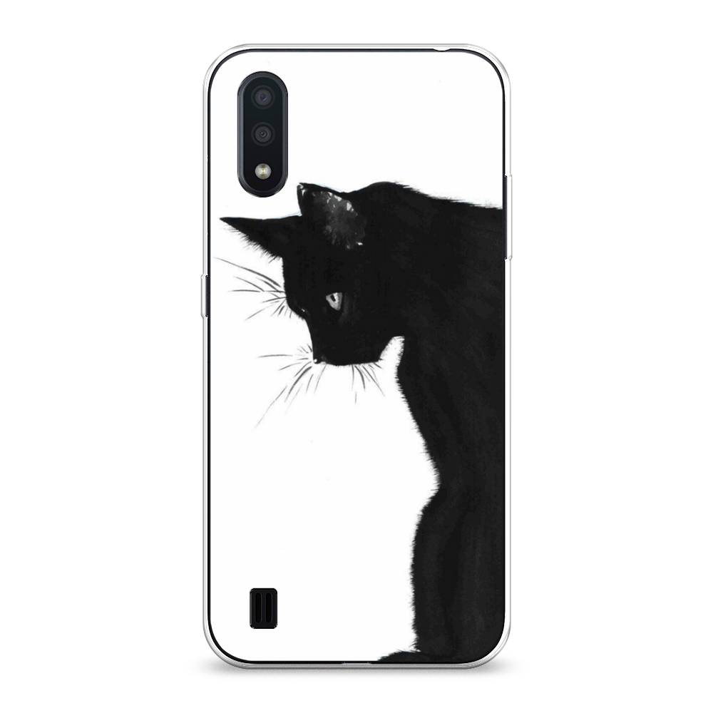 фото Чехол awog "black cat" для samsung galaxy a01