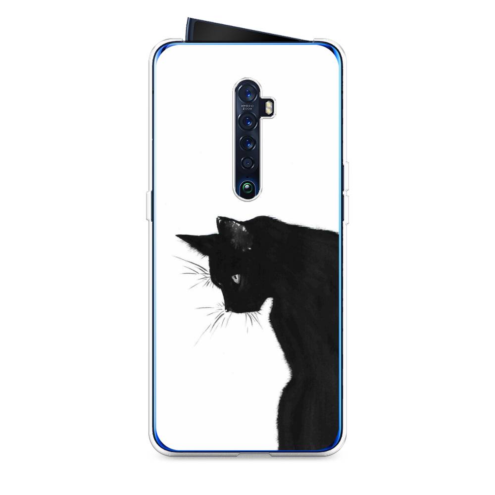 

Чехол Awog на Oppo Reno 2 "Black cat", Черный;белый, 253550-1