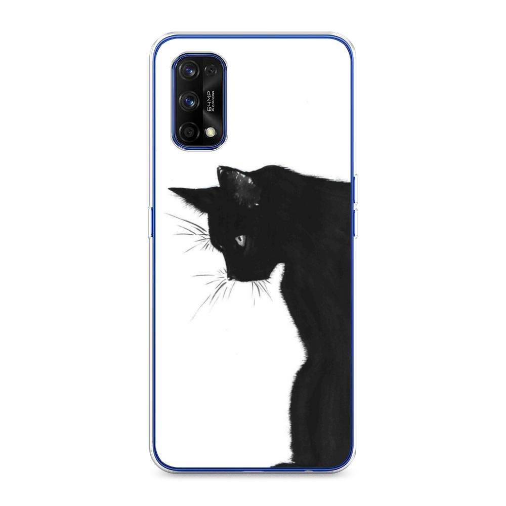 

Чехол Awog на Realme 7 Pro "Black cat", Черный;белый, 254050-1