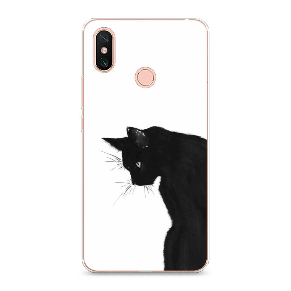 

Чехол Awog на Xiaomi Mi Max 3 "Black cat", Черный;белый, 34350-1