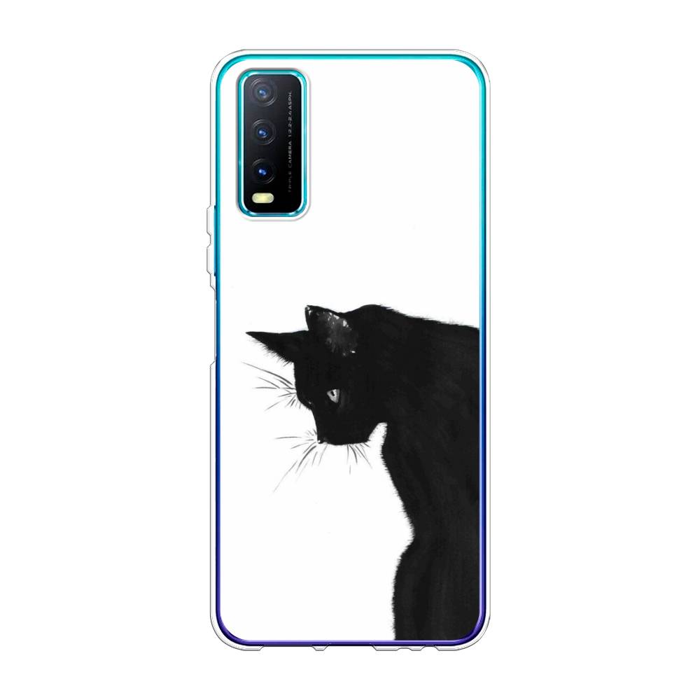 

Чехол Awog на Vivo Y20 "Black cat", Черный;белый, 263650-1