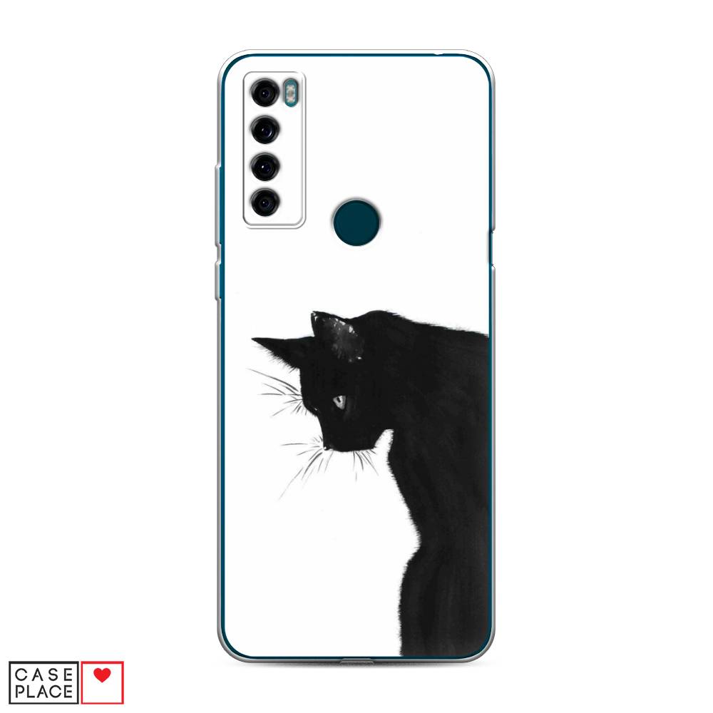 

Чехол Awog на TCL 20 SE "Black cat", Черный;белый, 290350-1