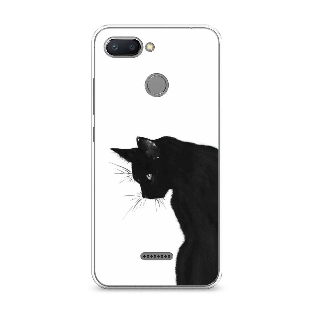 

Чехол Awog на Xiaomi Redmi 6 "Black cat", Черный;белый, 33850-1