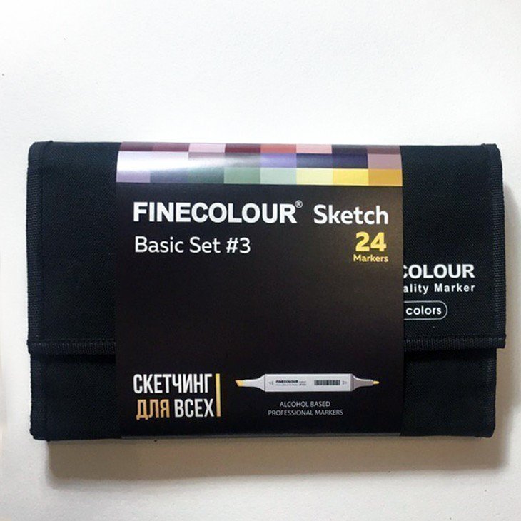 

Набор маркеров Finecolour Brush 24 цвета в пенале Еда, Разноцветный