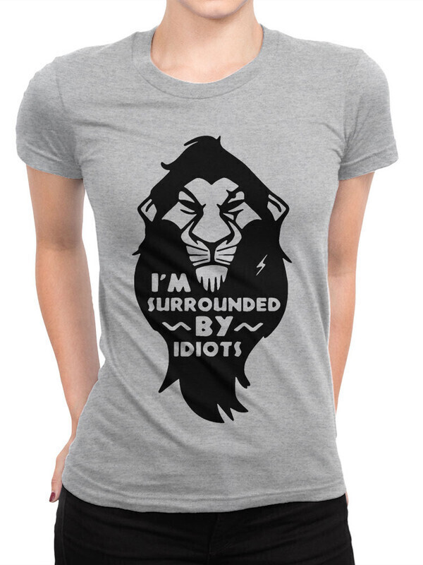 

Футболка женская Dream Shirts Шрам - Я окружен идиотами Женская 50009071 серая M, "Шрам - Я окружен идиотами" Женская 50009071