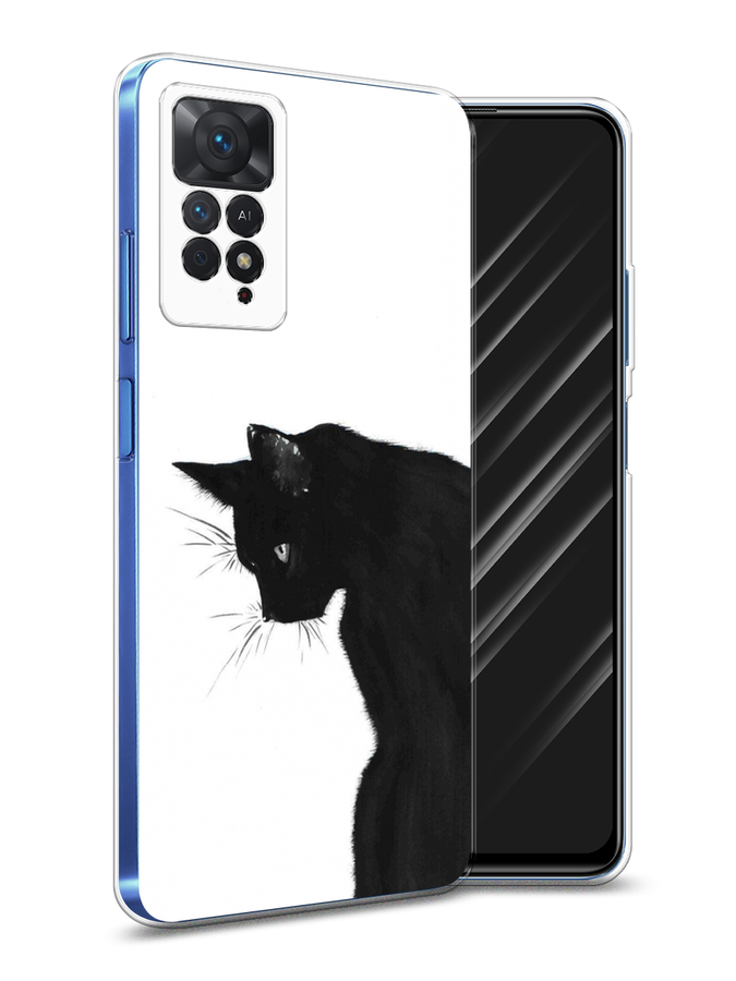 

Чехол Awog на Xiaomi Redmi Note 11E Pro "Black cat", Черный;белый, 314750-1