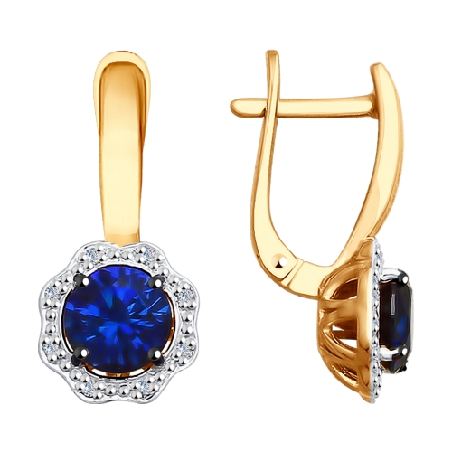 

Серьги из желтого золота с бриллиантом Yahont 186708, 186708