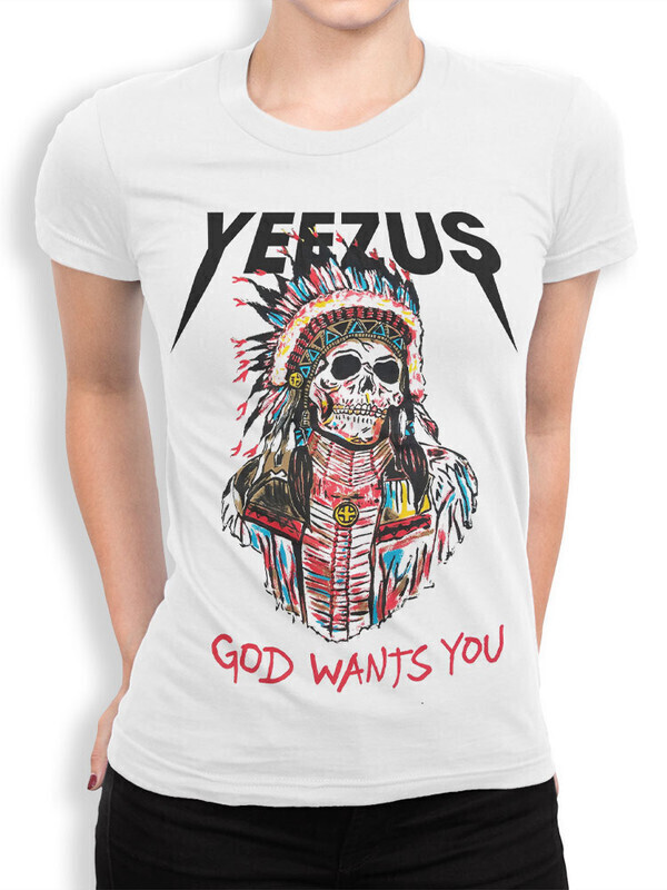 

Футболка женская Dream Shirts Yeezus - Канье Уэст Женская 50009081 белая L, Yeezus - Канье Уэст Женская 50009081