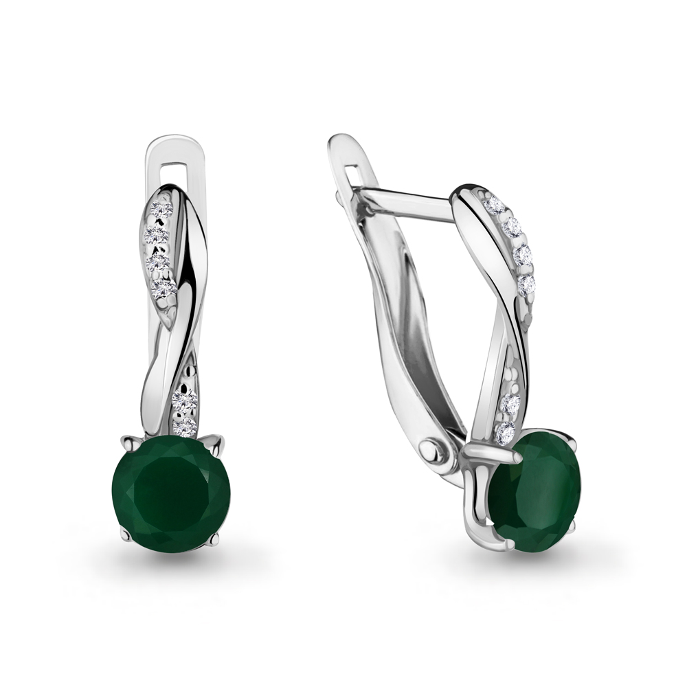 

Серьги из серебра с агатом ЯХОНТ Золотой 187788, 187788