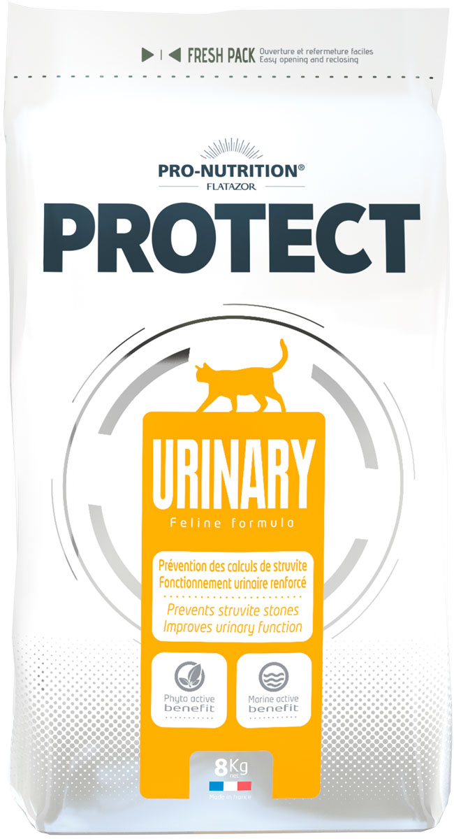 Сухой корм для кошек Flatazor PROTECT URINARY, при МКБ, 8кг