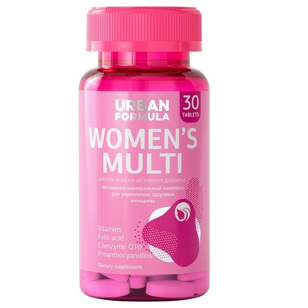 Купить Витаминно-минеральный комплекс для женщин Urban Formula от А до Zn таблетки 30 шт.