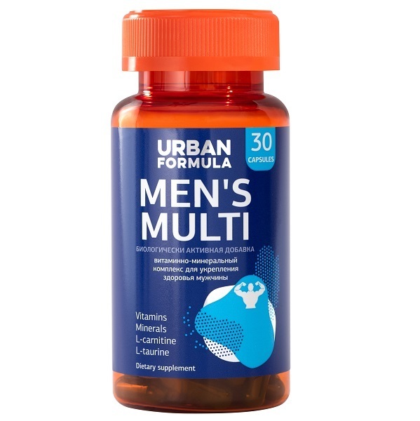 фото Витаминно-минеральный комплекс для мужчин urban formula от а до zn капсулы 30 шт.