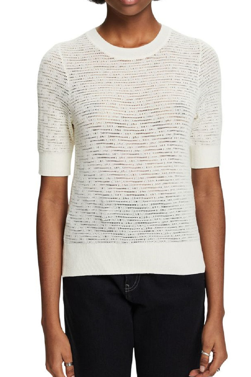 

Джемпер женский Esprit Casual 034EE1I319 белый L, 034EE1I319