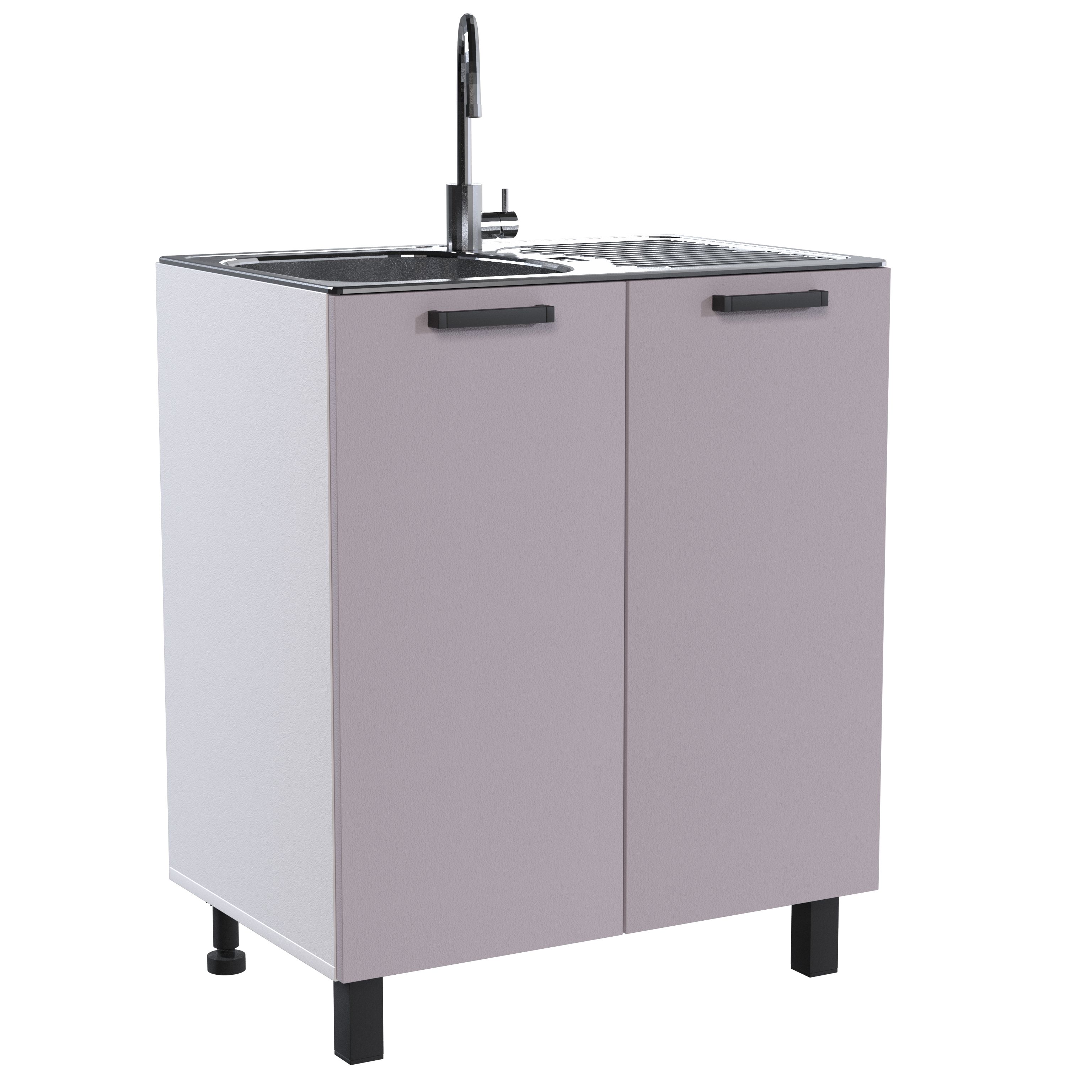 Напольный шкаф под мойку PDM Софт РСМ-80 800х440х830мм Лаванда Софт