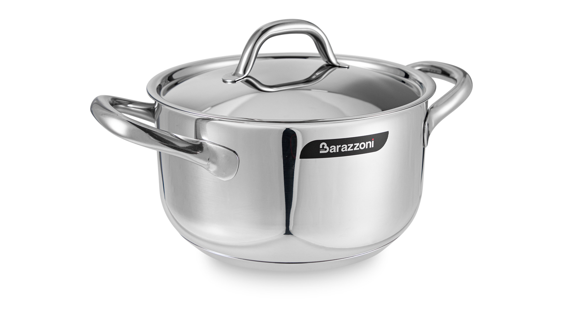 

Кастрюля с крышкой Barazzoni Chef line 3 л 20 см, сталь нержавеющая, Серебристый