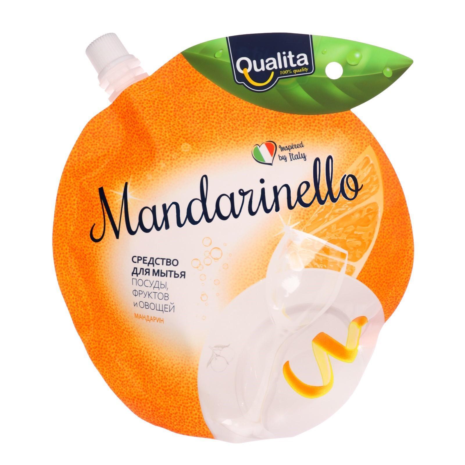 фото Средство qualita mandarinello для мытья посуды 450 мл