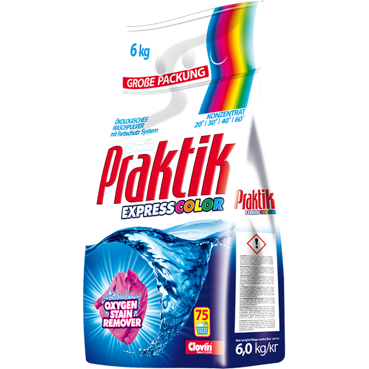 

Стиральный порошок Praktik Сolor для цветного белья 6 кг (75 стирок)