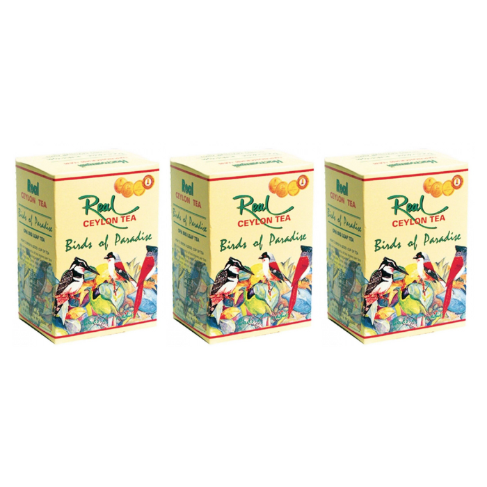 Чай черный Райские птицы ОРА (крупный лист) 3 упаковки по 100 грамм