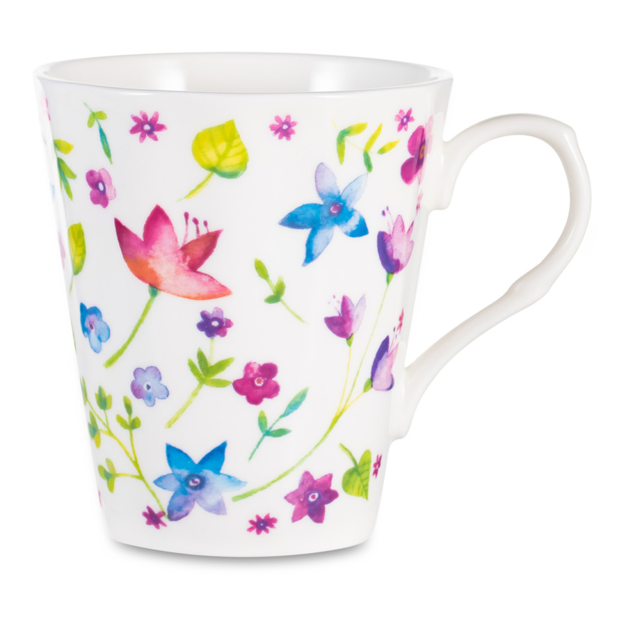 

Кружка Just Mugs Heritage Страстоцвет 370 мл, фарфор костяной