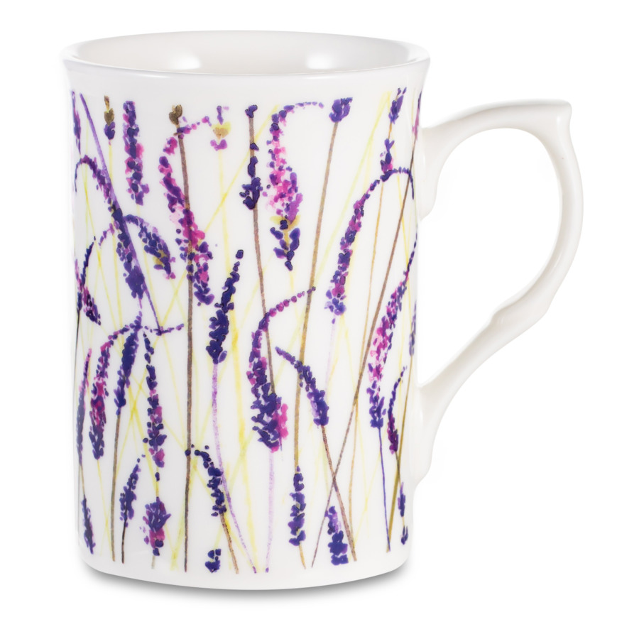

Кружка Just Mugs Buxton Лаванда 325 мл, фарфор костяной