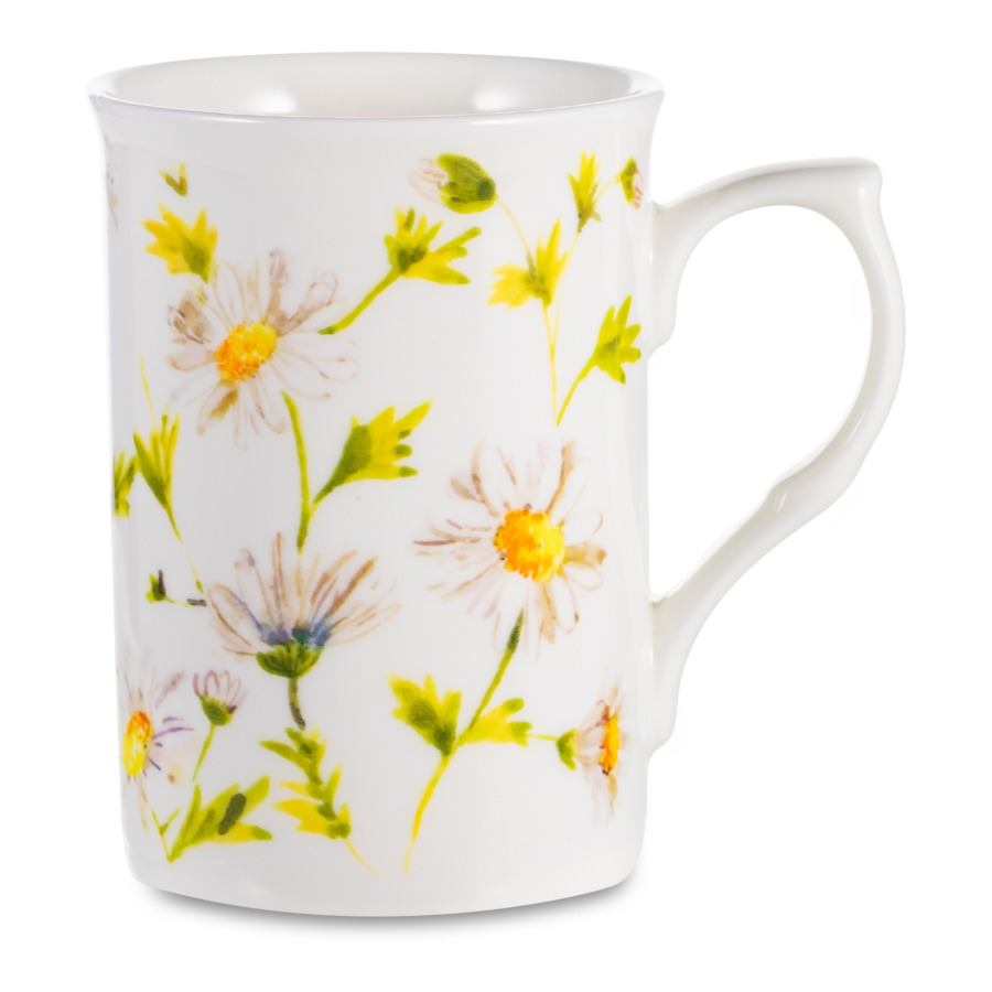 

Кружка Just Mugs Buxton Ромашки 325 мл, фарфор костяной