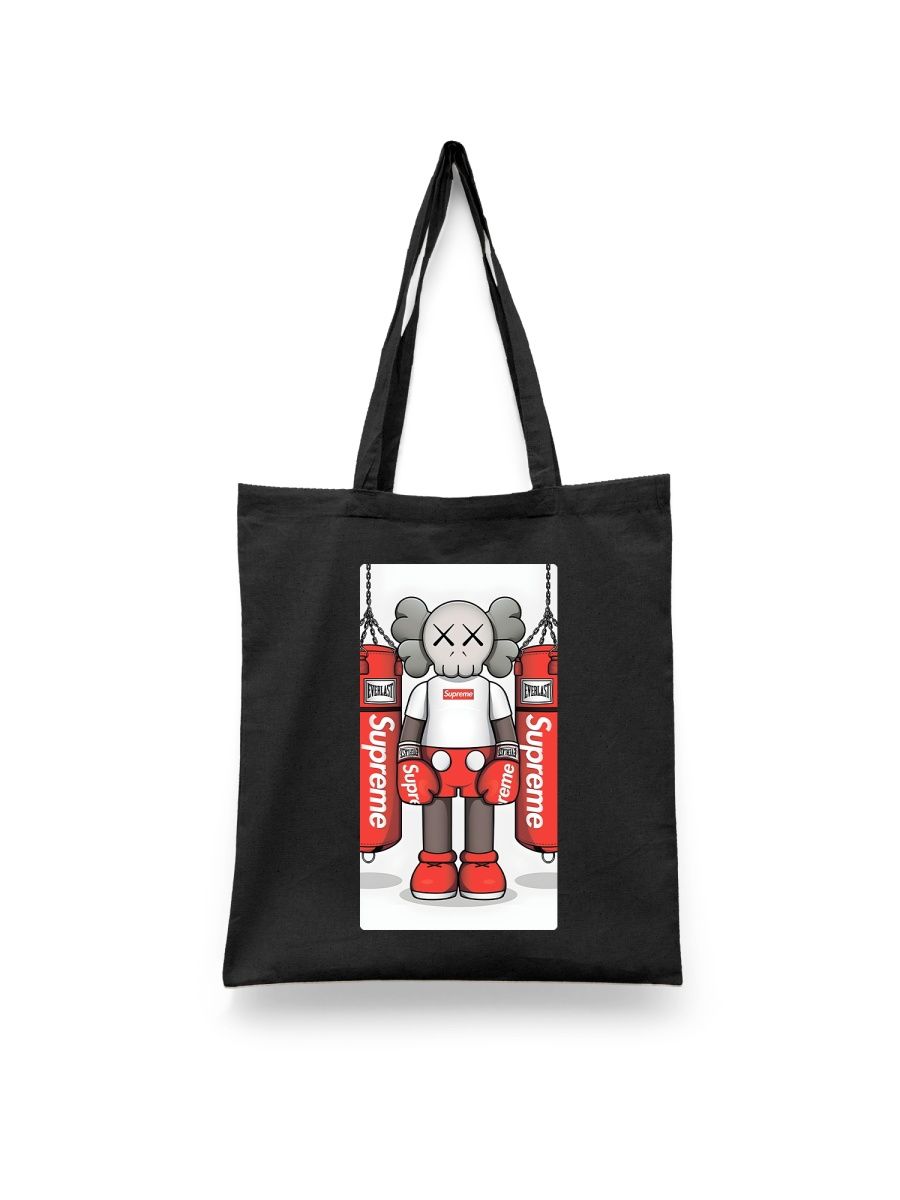 

Шоппер унисекс Каждому Своё Художник/KAWS/Кавс IZKW1, черный, Художник/KAWS/Кавс IZKW1