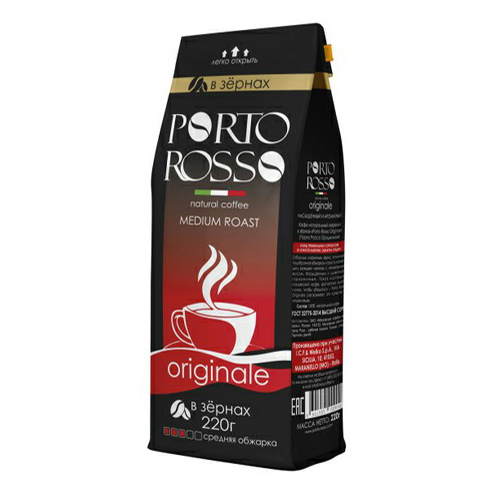 Кофе Porto Rosso Originalе в зернах 220 г