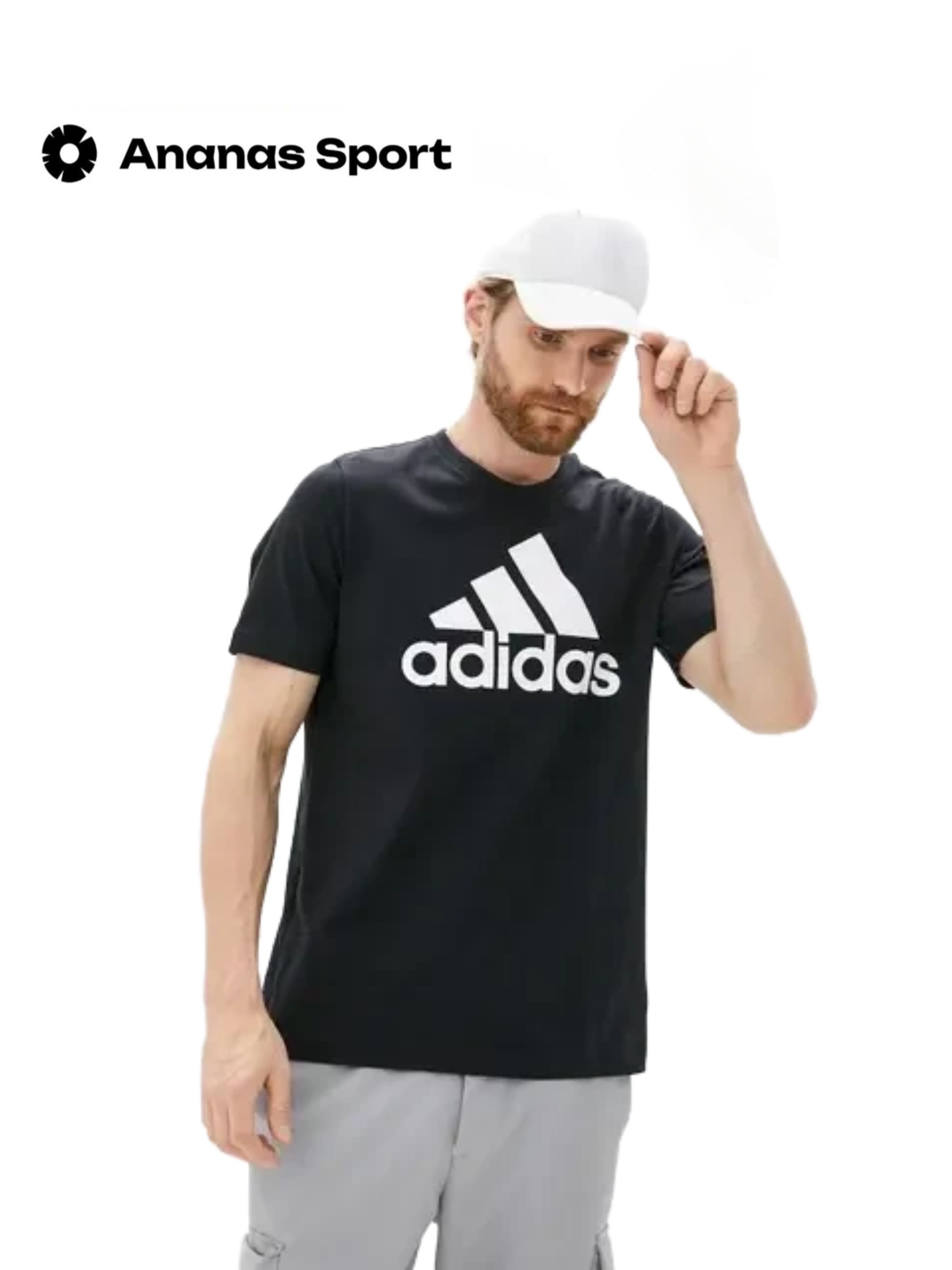 

Футболка унисекс Adidas GK9120 черная S, Черный, GK9120