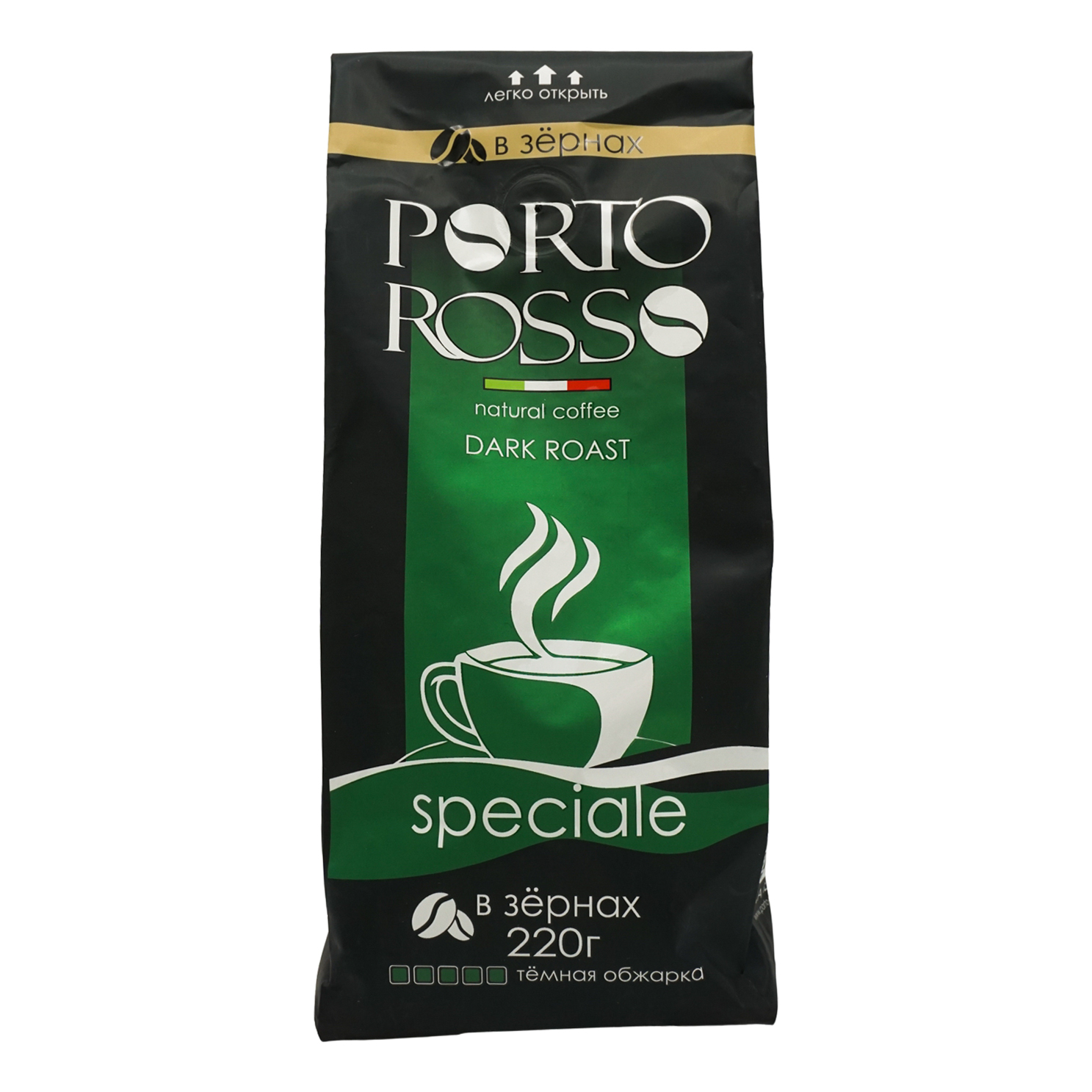 

Кофе Porto Rosso Speciale в зернах 220 г
