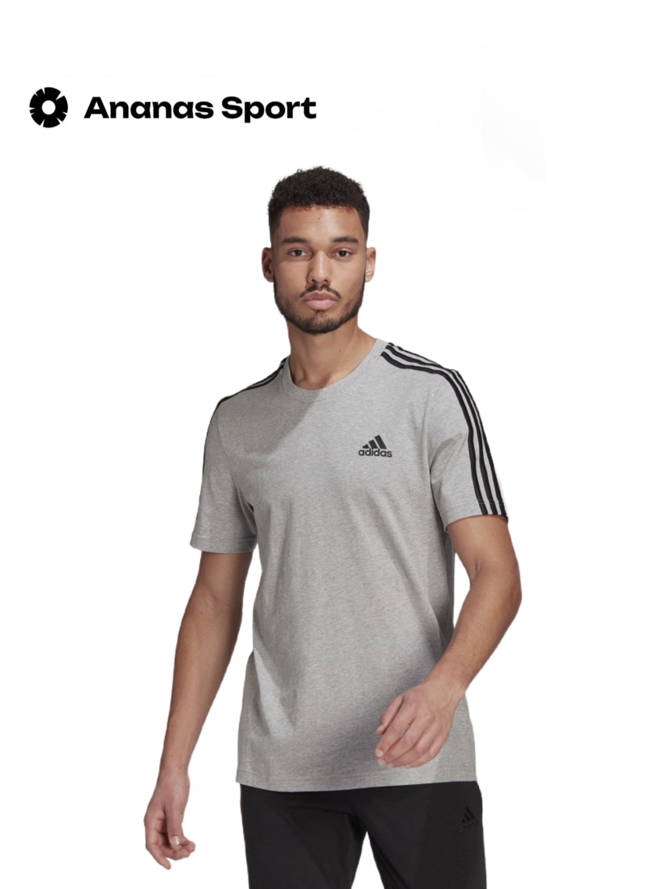 

Футболка унисекс Adidas GL3735 серая S, Серый, GL3735