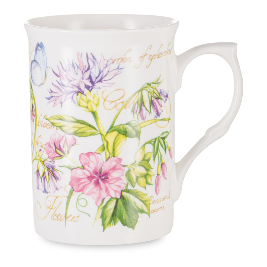 

Кружка Just Mugs Buxton Аннабель Чертополох 325 мл, фарфор костяной