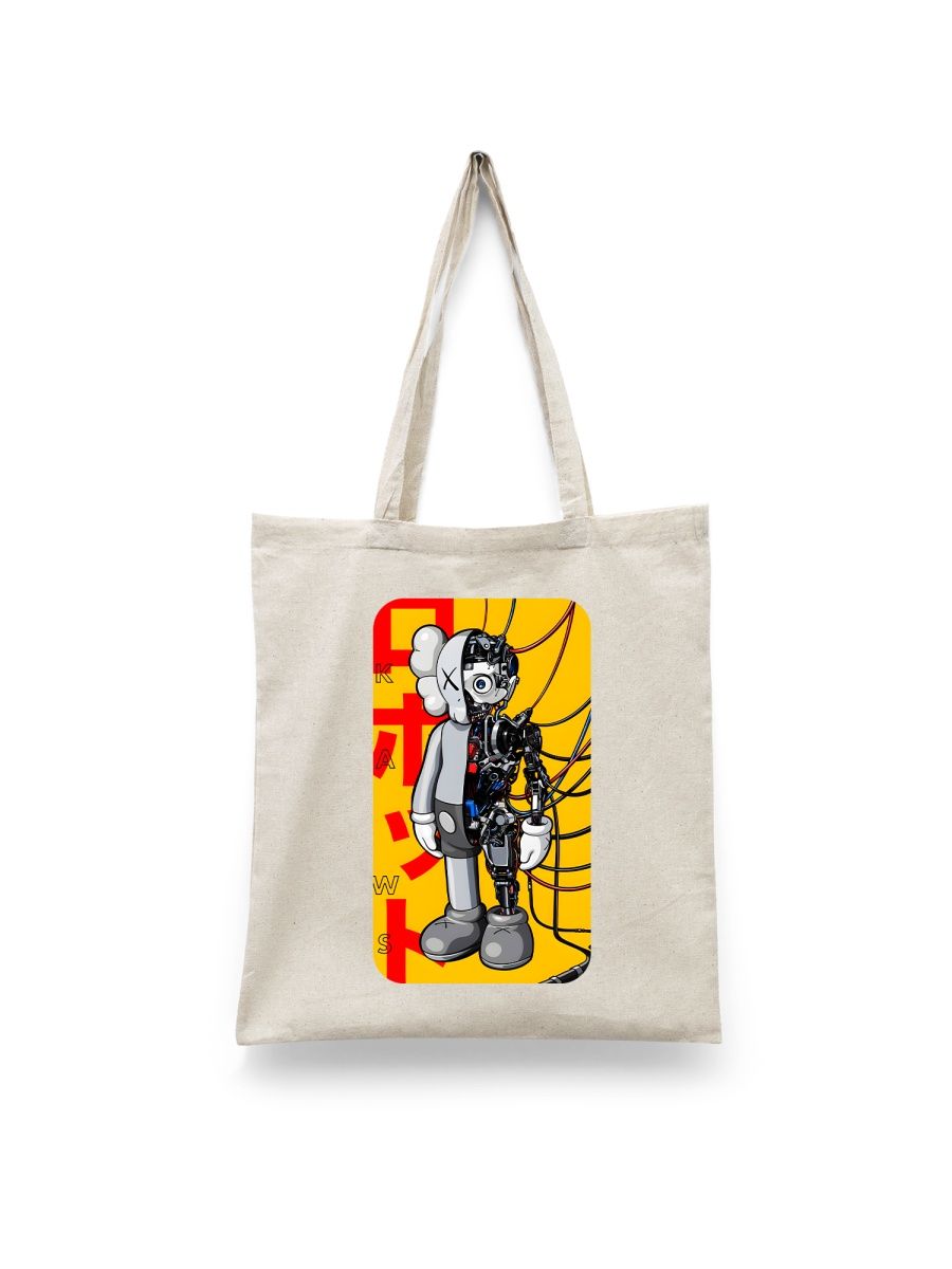 

Шоппер унисекс Каждому Своё Художник/KAWS/Кавс IZKW5, белый, Художник/KAWS/Кавс IZKW5