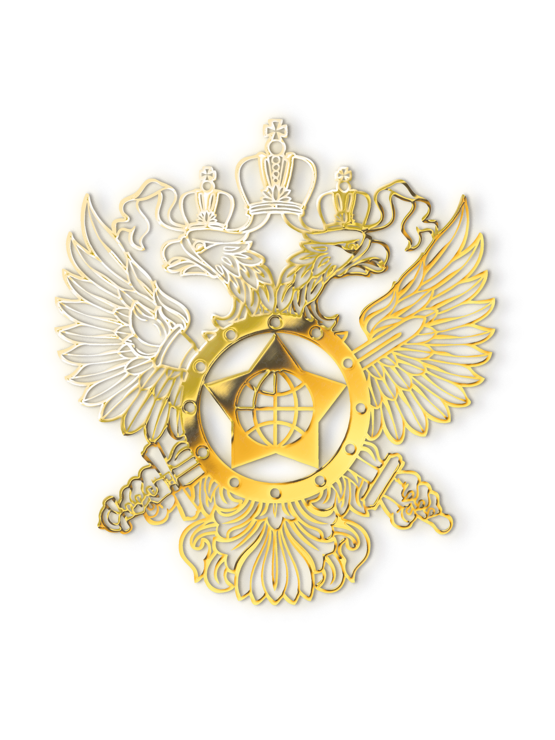 Наклейка металлическая Silver&Golden Sticker KstG50121 Эмблема Разведка 1 шт.