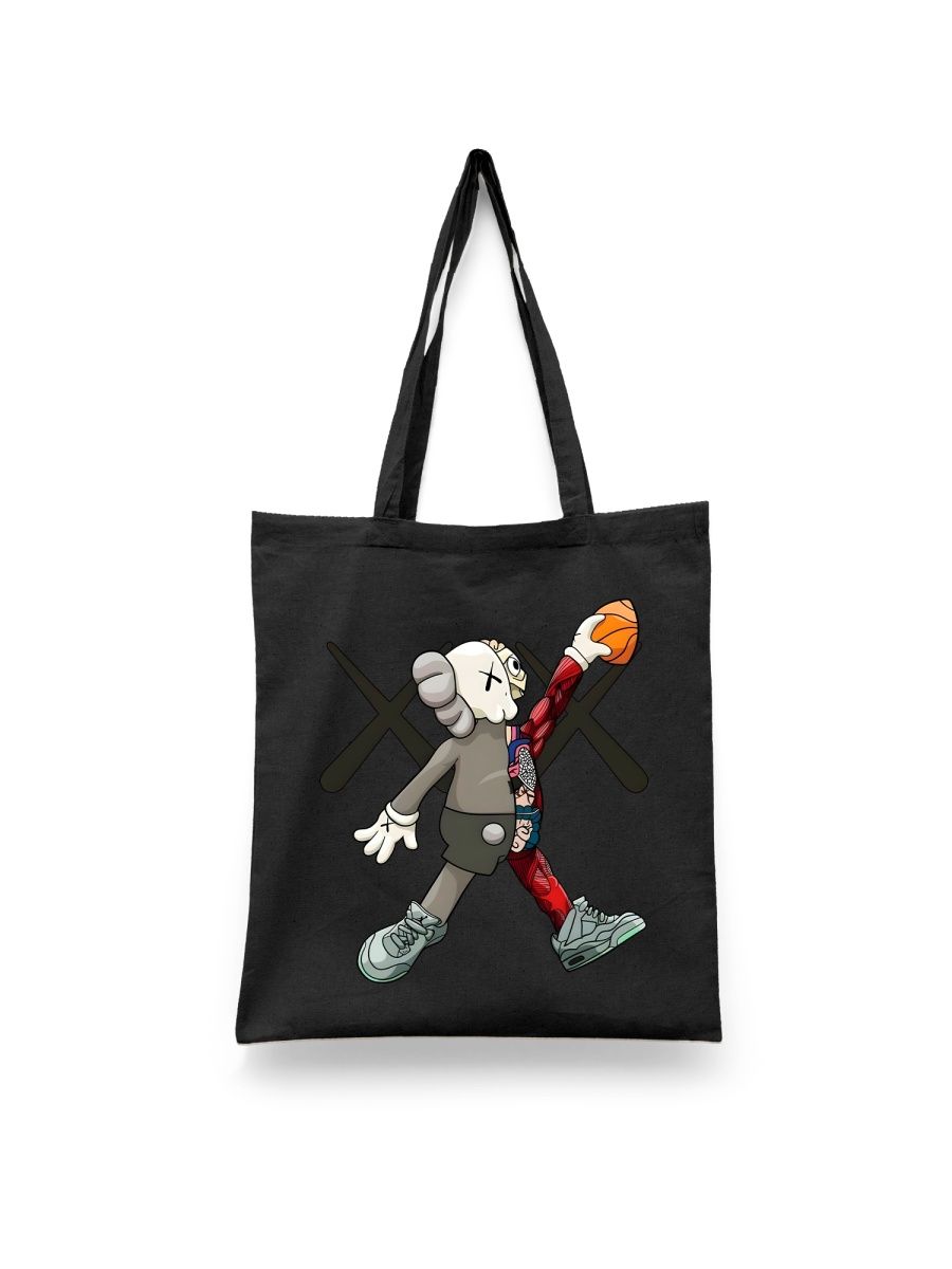 

Шоппер унисекс Каждому Своё Художник/KAWS/Кавс IZKW10, черный, Художник/KAWS/Кавс IZKW10