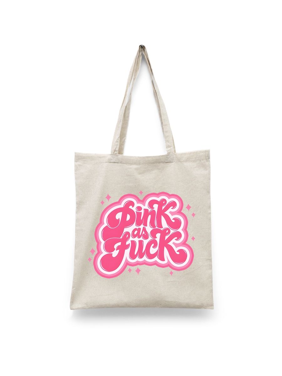 

Шоппер унисекс Каждому Своё Pink as fuck/Розовый FRBCH5, белый, Pink as fuck/Розовый FRBCH5