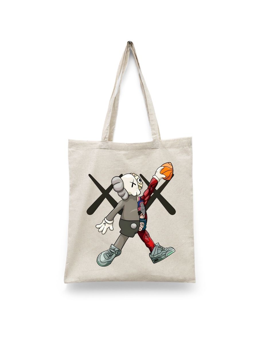 

Шоппер унисекс Каждому Своё Художник/KAWS/Кавс IZKW10, белый, Художник/KAWS/Кавс IZKW10