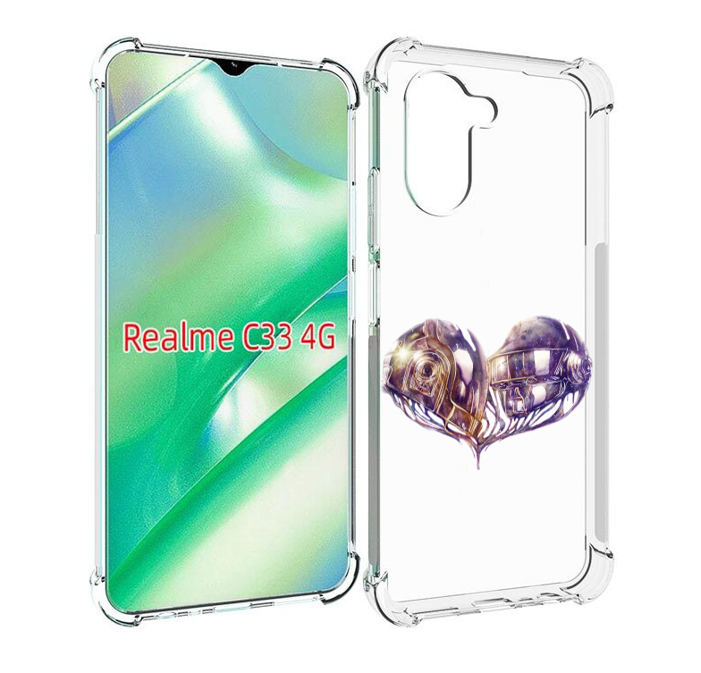 

Чехол MyPads сердце абстракция для Realme C33 4G, Прозрачный, Tocco