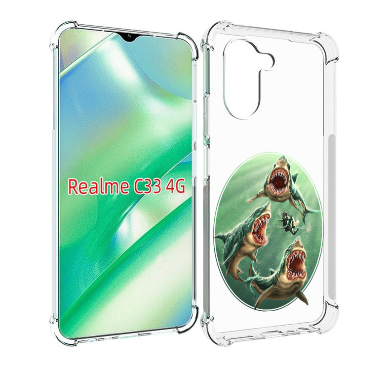 

Чехол MyPads синяя бездна для Realme C33 4G, Прозрачный, Tocco