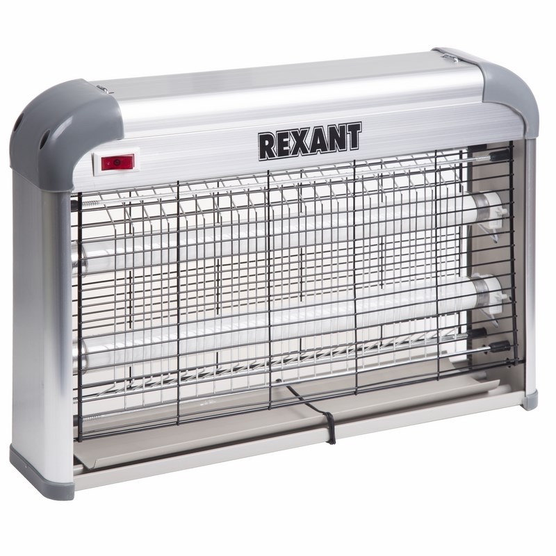 

Антимоскитная лампа для уничтожения насекомых Rexant R80 71-0046 20 Вт, Серебристый, R80