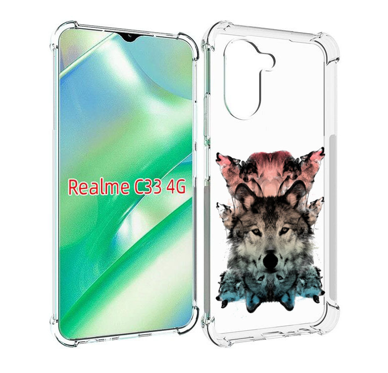 

Чехол MyPads стая для Realme C33 4G, Прозрачный, Tocco