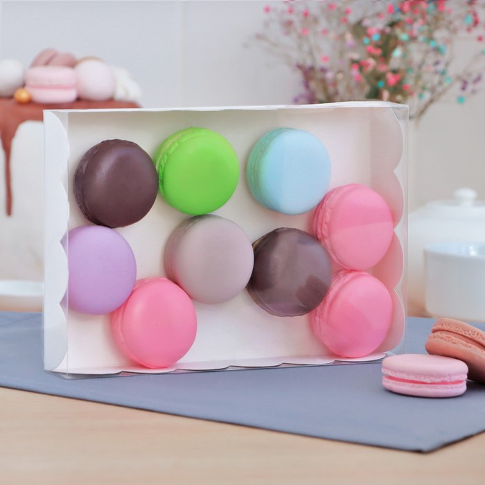 

Коробочка для печенья, белая, 22 х 15 х 3 см (5 шт), Белый