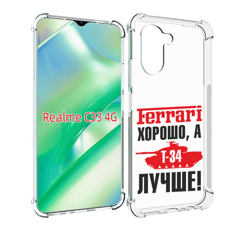 

Чехол MyPads т 34 лучше для Realme C33 4G, Прозрачный, Tocco
