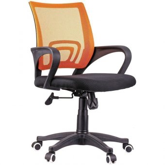 Кресло оператора OfficeSpace SP-M96, ткань, сетка оранж