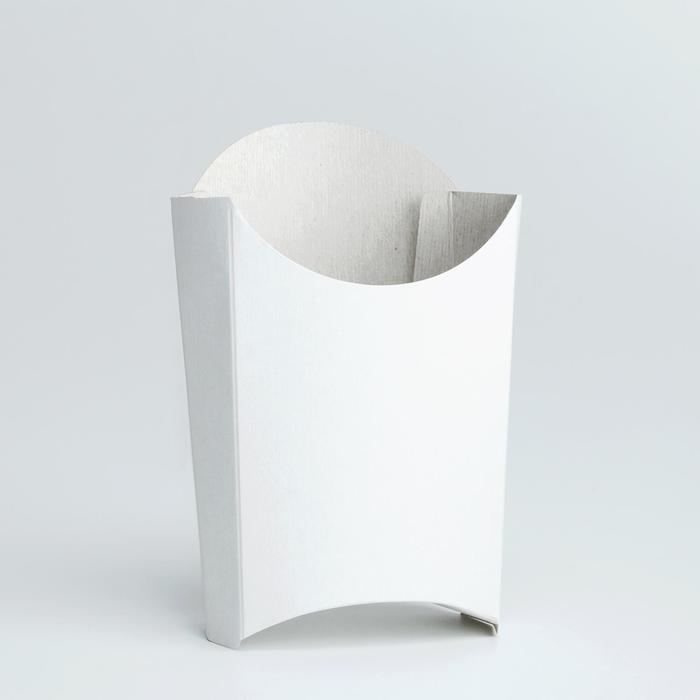 

Коробка складная, для картофеля фри, 200 гр (50 шт), Белый