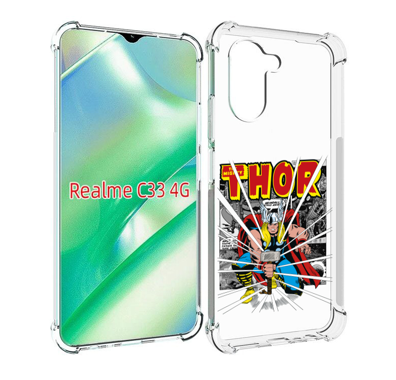 

Чехол MyPads тор рисунок для Realme C33 4G, Прозрачный, Tocco