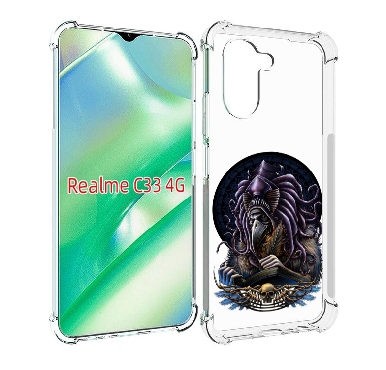 

Чехол MyPads умный ворон для Realme C33 4G, Прозрачный, Tocco