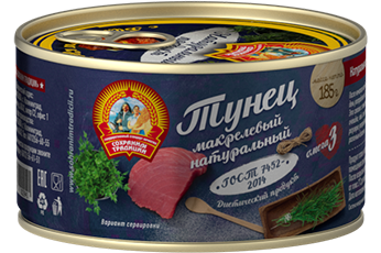 

Тунец Сохраним Традиции макрелевый натуральный 185 г