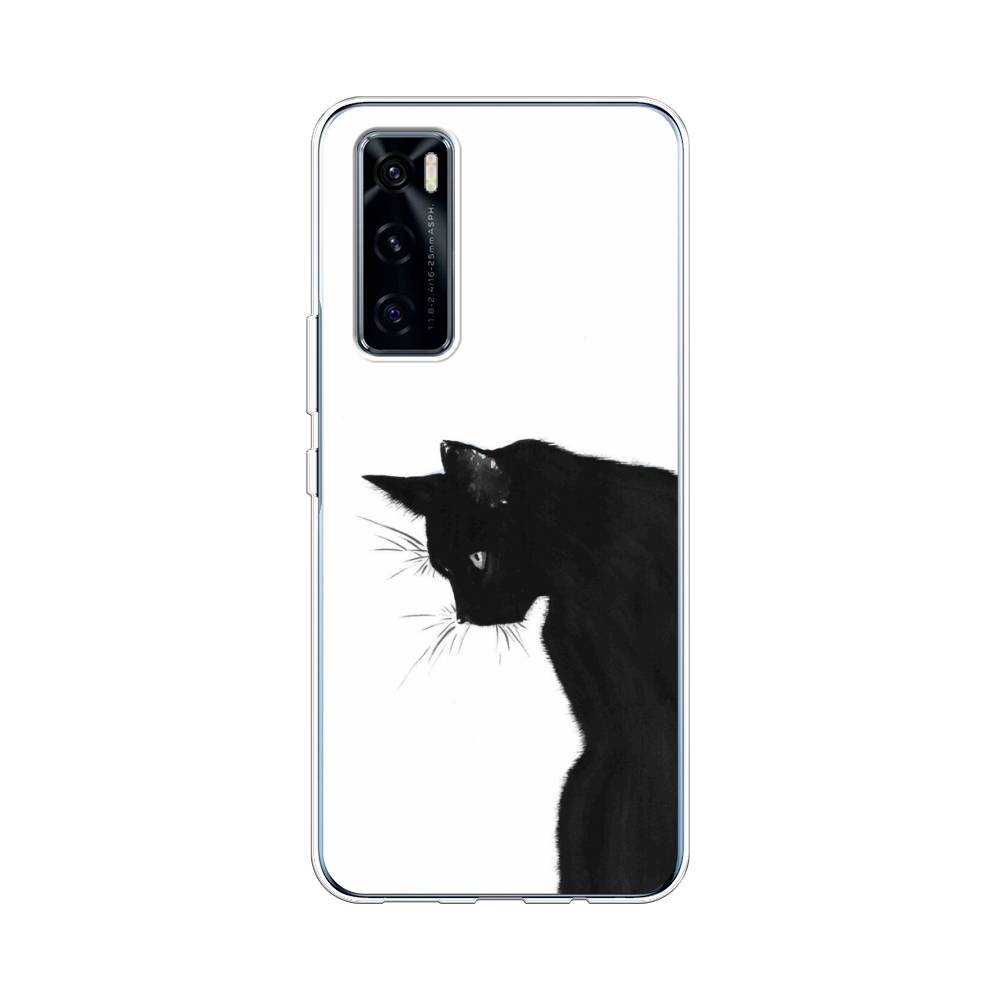 

Чехол Awog на Vivo V20 SE "Black cat", Черный;белый, 263550-1